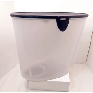 Tupperware #4002A Cereal Rice Storage Keeper Container 21 Cup Blue Lid